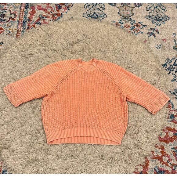 Anthropologie Maeve Mackenzie Coral Sweater Medium - Picture 2 of 6
